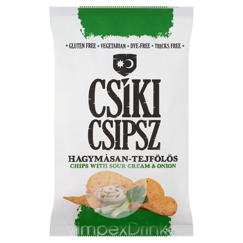 Csíki Csipsz 50g Hagymásan-Tejfölös