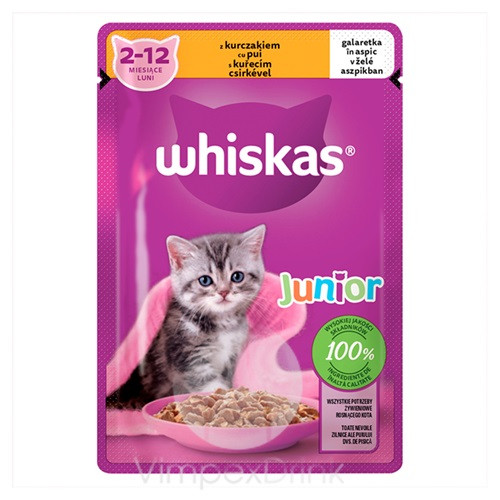 WHISKAS alutas csirke aszp JUNIOR 85g