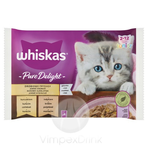 Whiskas alutas 4-pack Junior Casser 4*85g