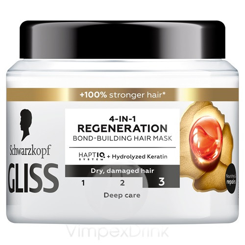 Gliss hajmaszk 400ml 4in1 Regeneráló