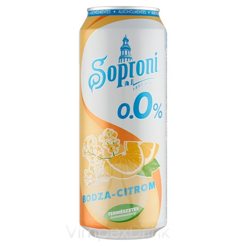 Soproni 0,0% Bodza-citrom DOB 0,5l DRS