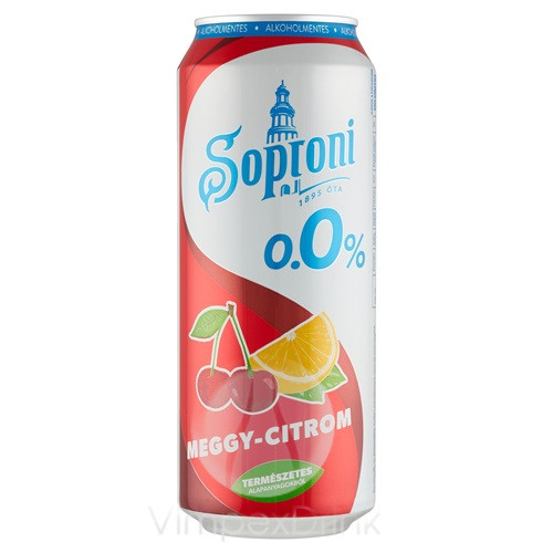 Soproni 0,0% Meggy-Citrom 0,5l DOB DRS