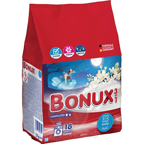 Bonux mosópor 1,17kg Lilac 18 mosás