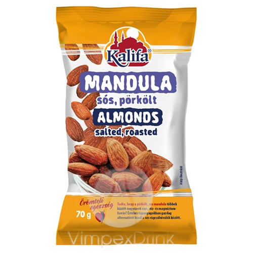 Kalifa mandula sós, pörkölt 70g