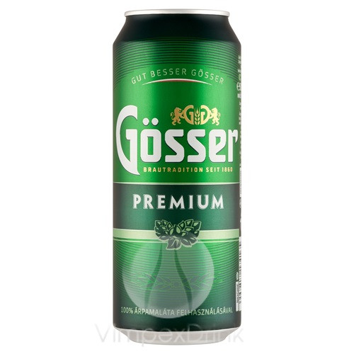 Gösser Premium 0,5l dobozos /24/ - DRS