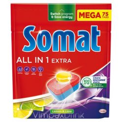 Somat m.gép tabletta 75db All'in'1 Lime