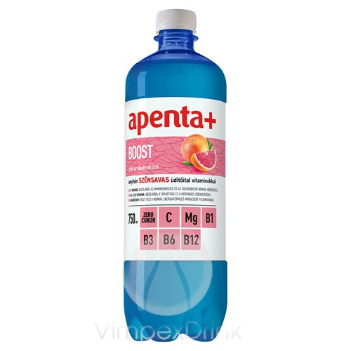 Apenta Boost szénsavas 0,75 PET-DRS