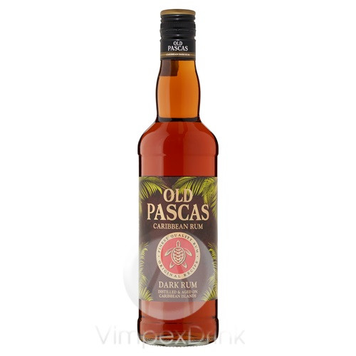 HEI Old Pascas Dark rum 0,7l 37,5%-DRS