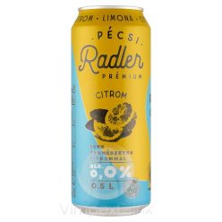 Pécsi Radler Citrom 0,0% 0,5l DOB/24/DRS